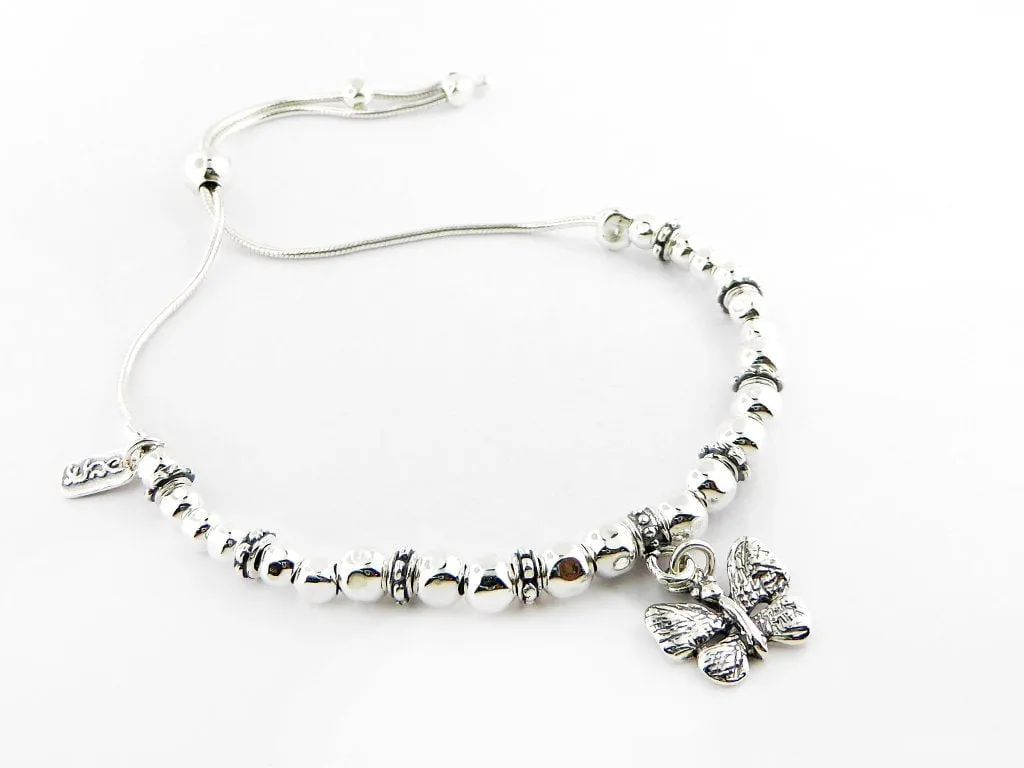 Sterling Silver Bracelet for woman with a butterfly