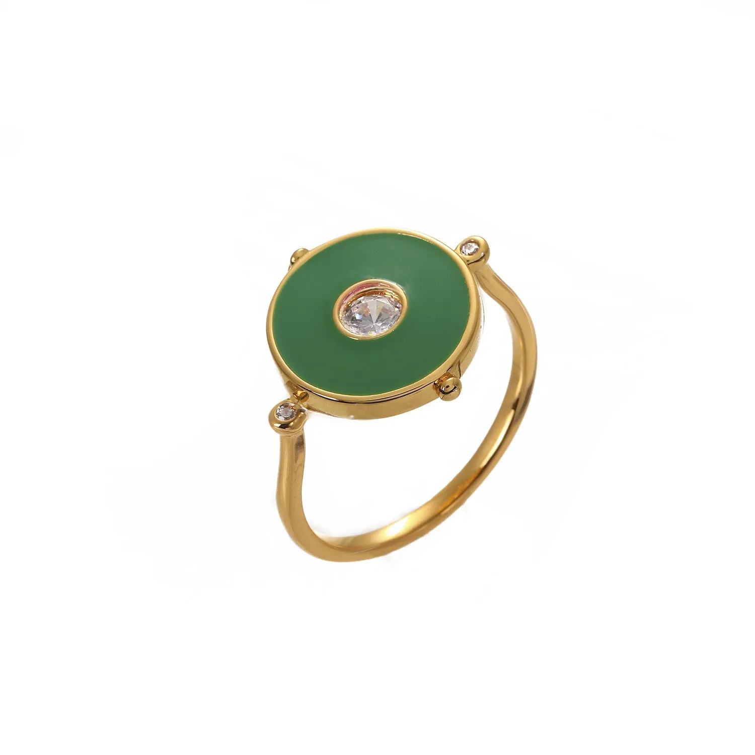 Sterling Silver Enamel Ring