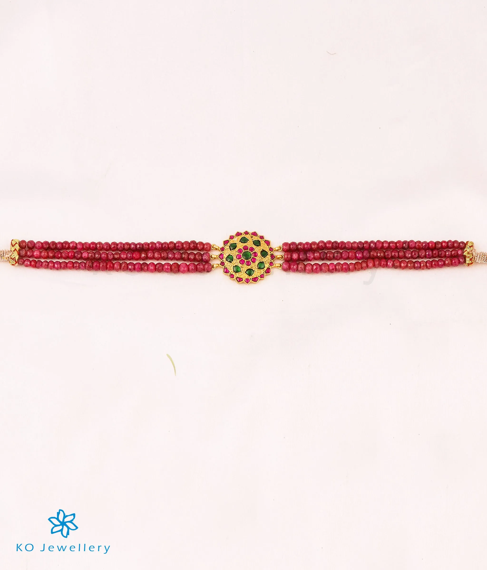 The Athiya Silver Jadau Ruby Choker Necklace Set