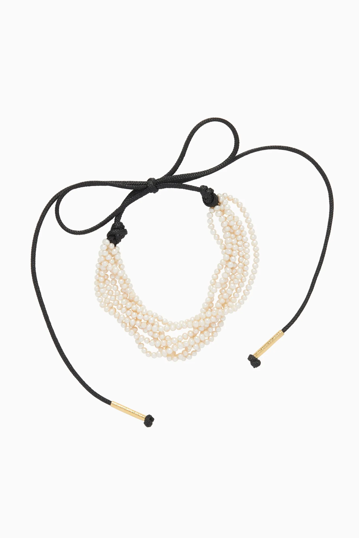 Twisted Strand Pearl Necklace - Pearl