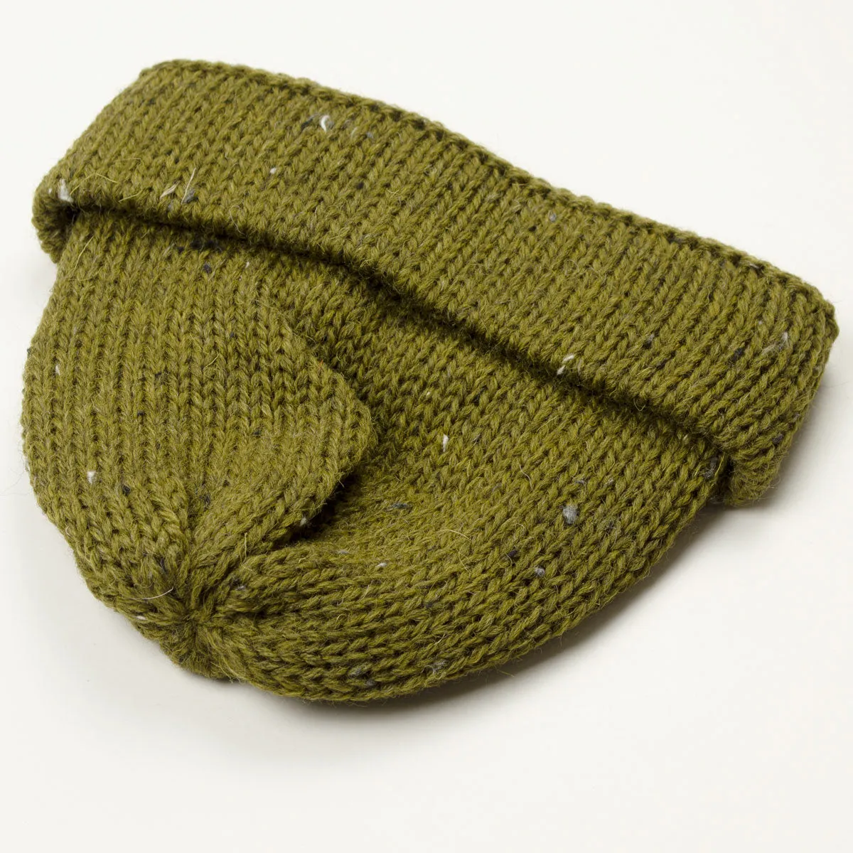 Universal Works - Short Watch Cap Kilcarra Wool - Khaki