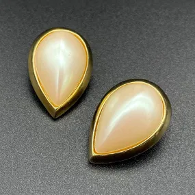 【USA輸入】ヴィンテージ RICHELIEU ティアドロップ パール イヤリング/Vintage RICHELIEU Teardrop Pearl Clip On Earrings