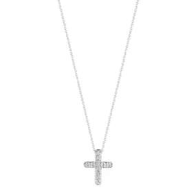 Verragio 18k Small Diamond Cross Pendant