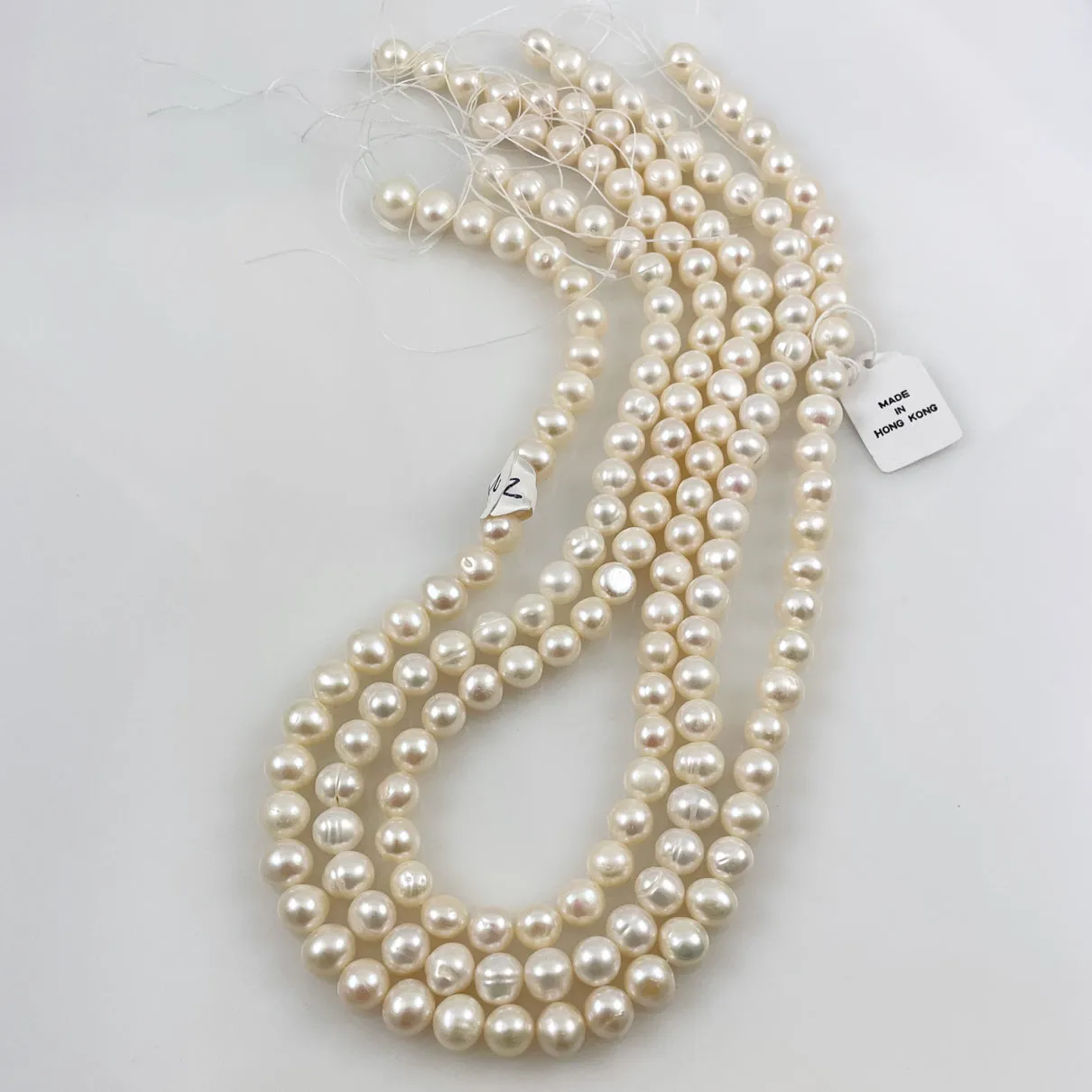 White Freshwater Potato Pearls 8mm