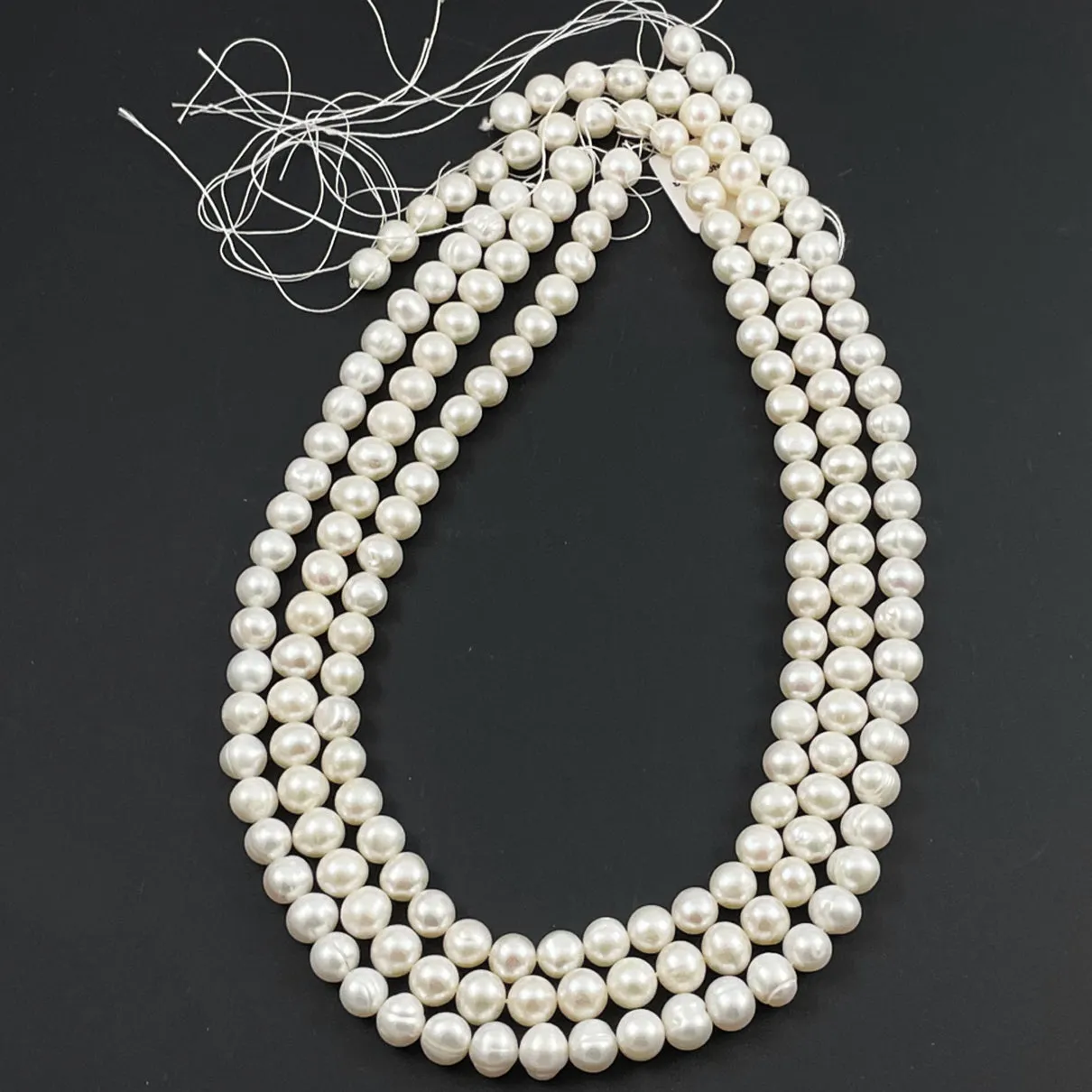 White Freshwater Potato Pearls 8mm