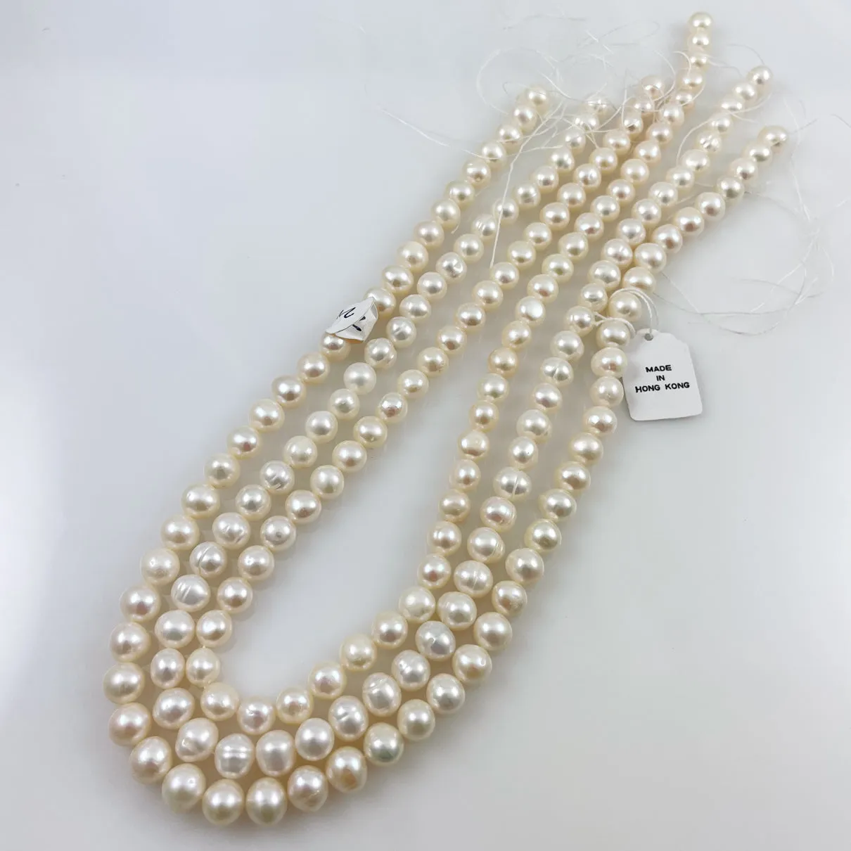 White Freshwater Potato Pearls 8mm