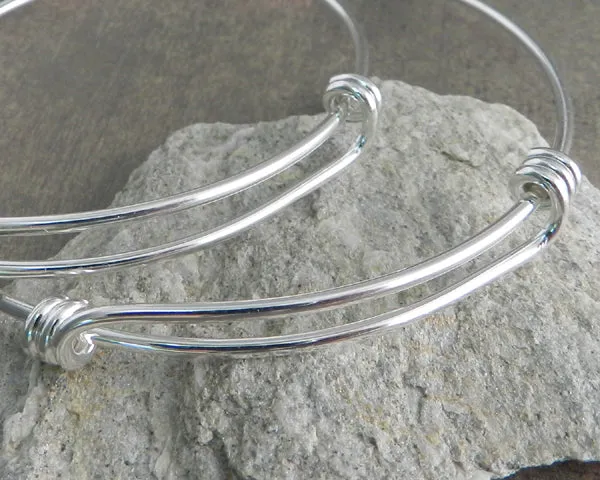 Wire Wrap Slider Silver Bracelet