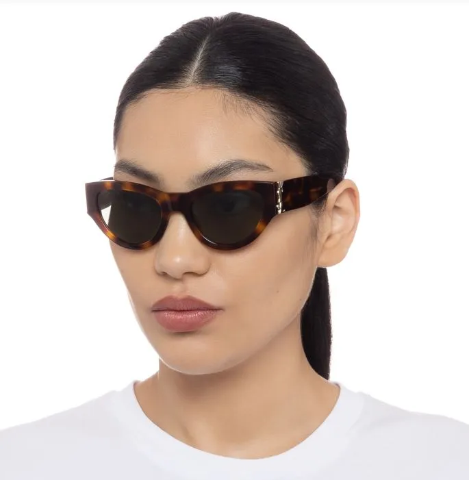 YSL SLM94 Sunglasses, Havana (G)